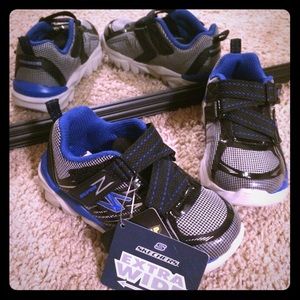 Boys blue and black Skechers , brand new with tags